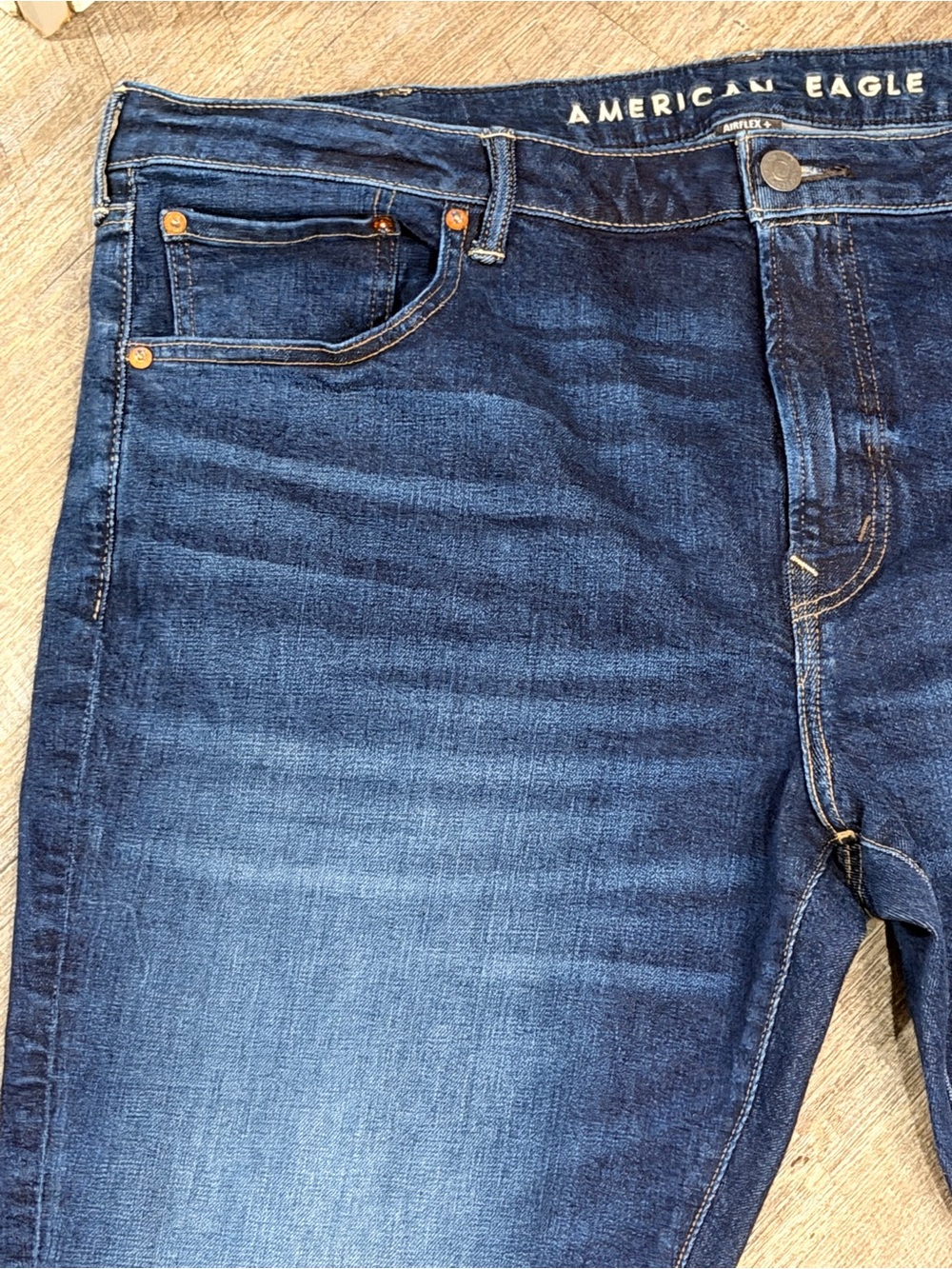American Eagle Outfitters Men’s Indigo Slim Straight Jeans - Picture 5 of 13